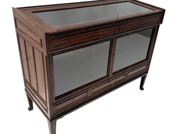 Art Deco Amsterdamse School Vitrine or display cabinet by Napoleon Le Grand